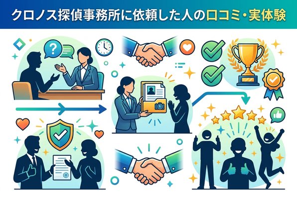 クロノス探偵事務所に依頼した人の口コミ・実体験