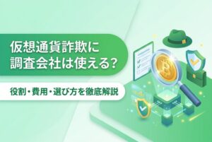 仮想通貨詐欺に調査会社は使える？役割・費用・選び方を徹底解説
