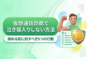 仮想通貨詐欺で泣き寝入りしない方法｜諦める前に試すべき5つの行動