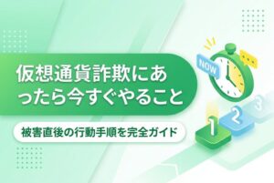 仮想通貨詐欺にあったらいますぐやること｜被害直後の行動手順を完全ガイド