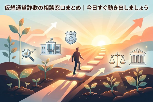 仮想通貨詐欺の相談窓口まとめ｜今日すぐ動き出しましょう