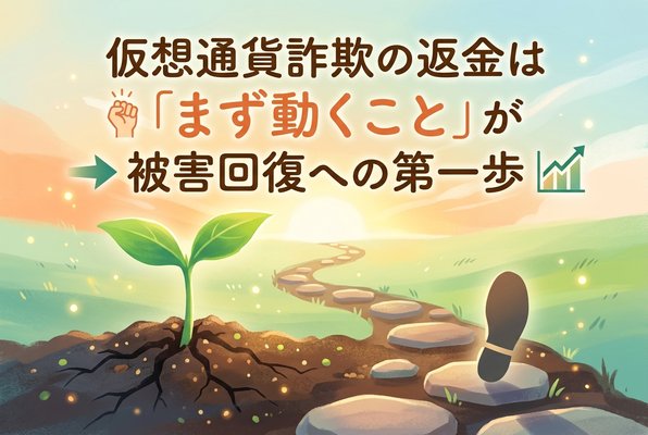 仮想通貨詐欺の返金は「まず動くこと」が被害回復への第一歩