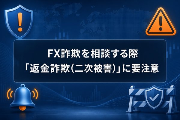 FX詐欺を相談する際「返金詐欺(二次被害)」に要注意