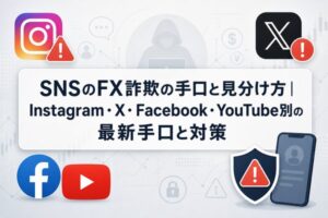 SNSのFX詐欺の手口と見分け方｜インスタグラム・X・Facebook・Youtube別の最新手口と対策