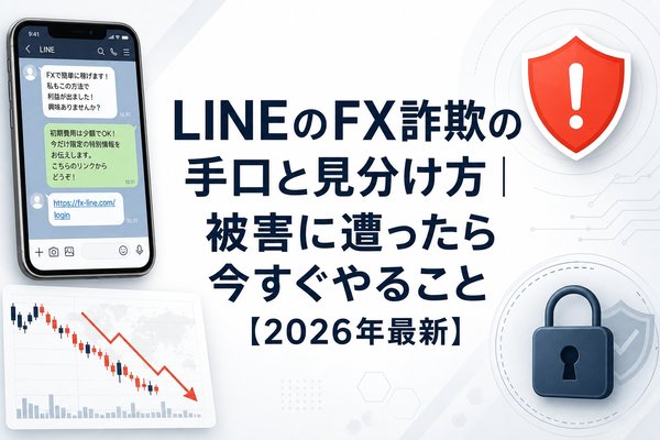 LINEのFX詐欺の手口と見分け方｜被害に遭ったら今すぐやること【2026年最新】