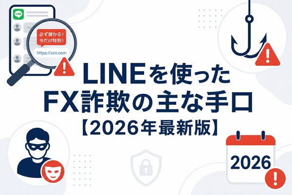 LINEを使ったFX詐欺の主な手口【2026年最新版】