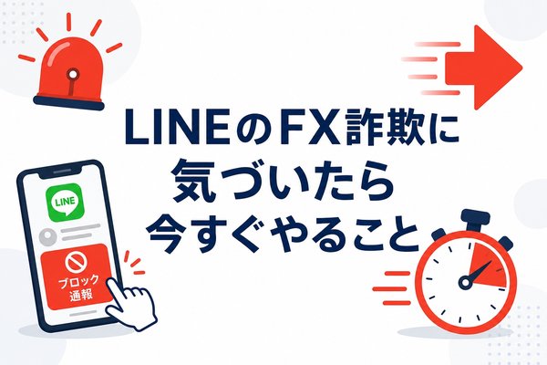 LINEのFX詐欺に気づいたら今すぐやること