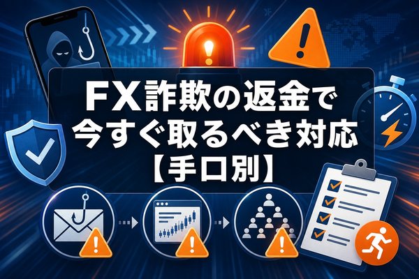 FX詐欺の返金で今すぐ取るべき対応【手口別】