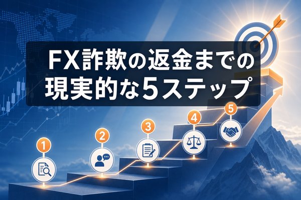 FX詐欺の返金までの現実的な5ステップ