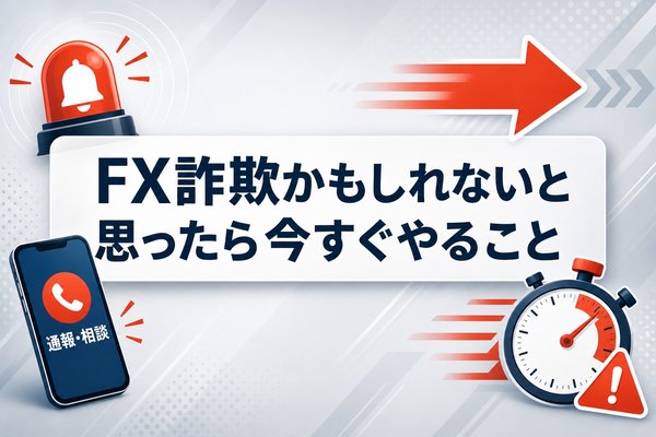 FX詐欺かもしれないとおもったら今すぐやること
