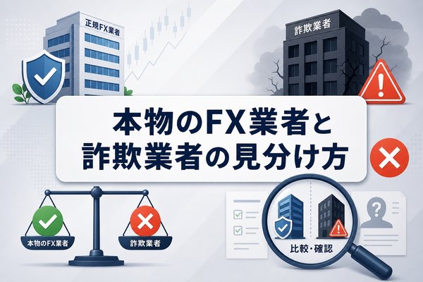 本物のFX業者と詐欺業者の見分け方