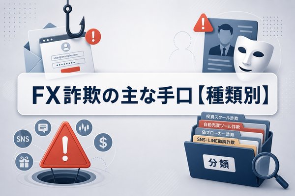 FX詐欺の主な手口【種類別】