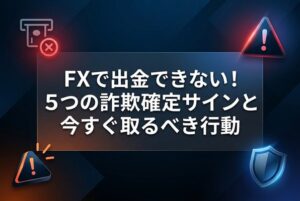 FXで出金できない！5つの詐欺確定サインと今すぐ取るべき行動