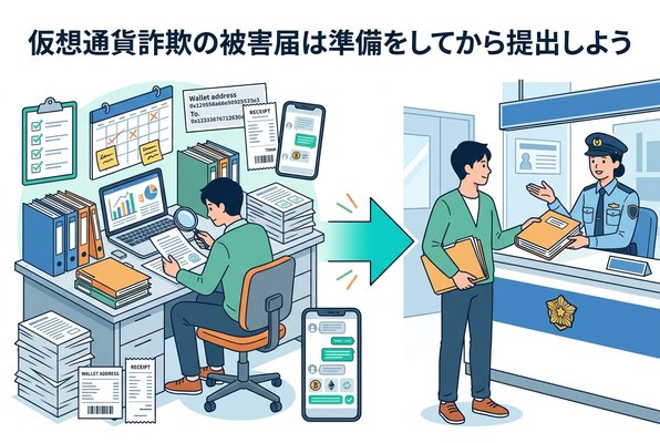 仮想通貨詐欺の被害届は準備をしてから提出しよう