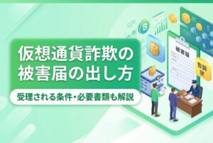 仮想通貨詐欺の被害届の出し方・受理される条件・必要書類も解説