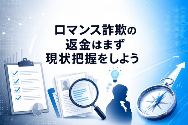 ロマンス詐欺の返金はまず現状把握をしよう