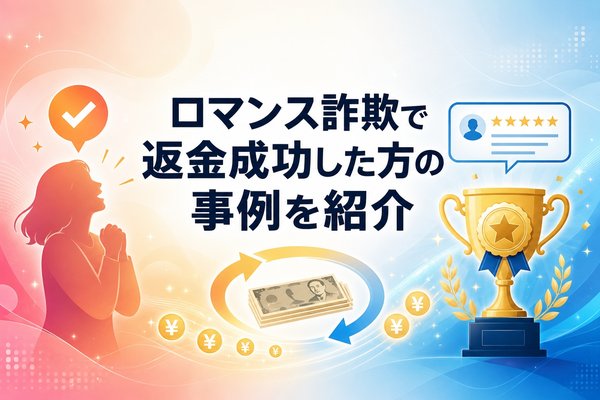 ロマンス詐欺で返金成功した方の事例を紹介