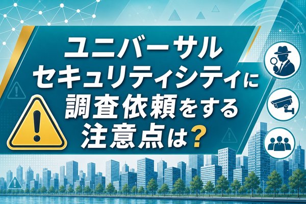 ユニバーサルセキュリティシティに調査依頼をする注意点は？