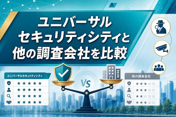ユニバーサルセキュリティシティと他の調査会社を比較