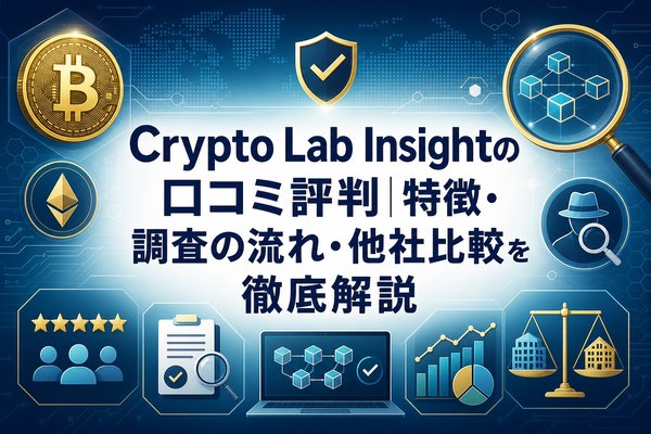 Crypto Lab Insightの口コミ評判｜特徴・調査の流れ・他社比較を徹底解説