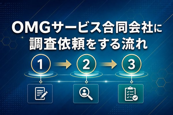 omgサービス合同会社に調査依頼をする流れ