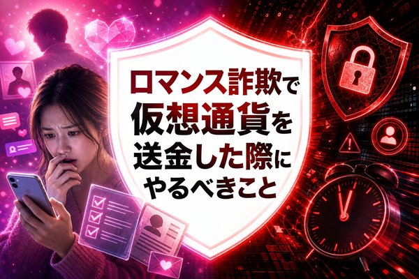 ロマンス詐欺で仮想通貨を送金した際にやるべきこと