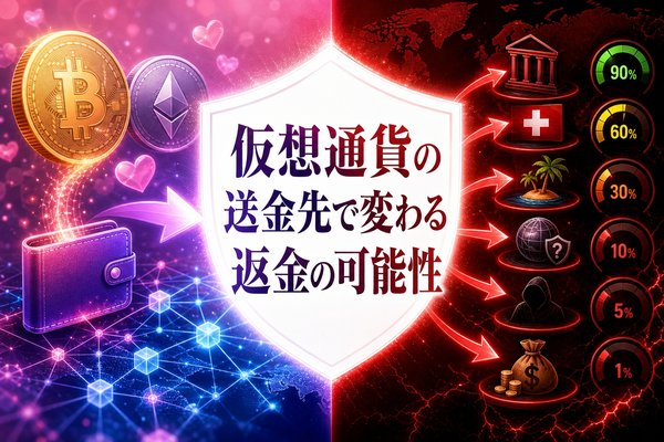 仮想通貨の送金先で変わる返金の可能性