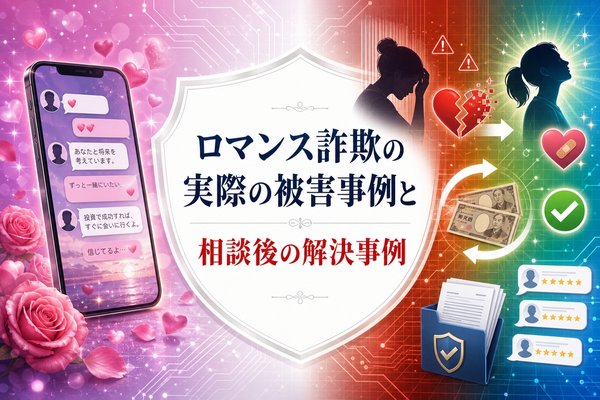 ロマンス詐欺の実際の被害事例と相談後の解決事例