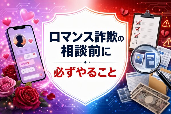 ロマンス詐欺の相談前に必ずやること
