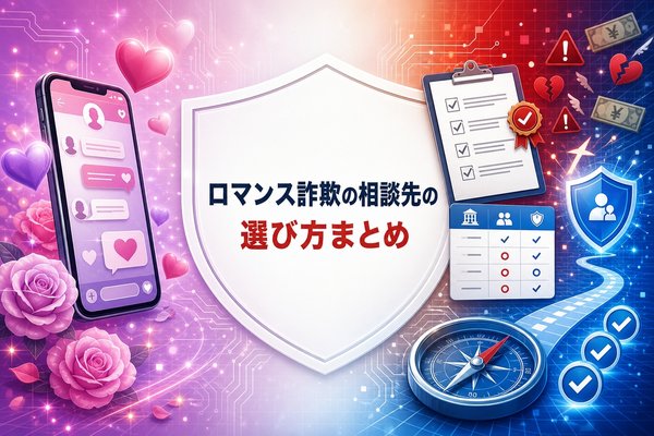 ロマンス詐欺の相談先の選び方まとめ