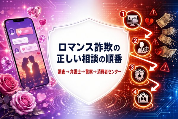 ロマンス詐欺の正しい相談の順番