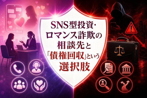 SNS型投資・ロマンス詐欺の相談先と「債権回収」という選択肢