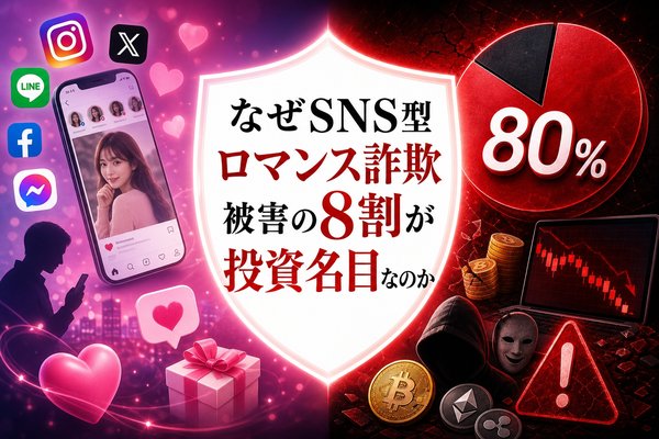 なぜSNS型ロマンス詐欺被害の8割が投資名目なのか