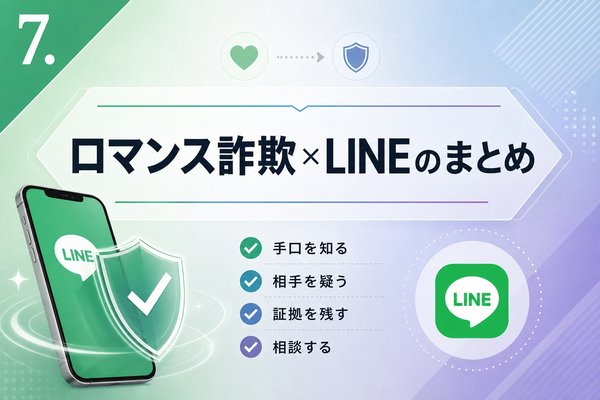 ロマンス詐欺×LINEのまとめ