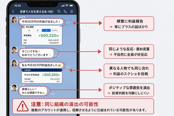 「成功している参加者」を演じる仕組み