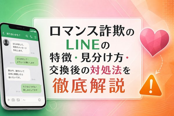 ロマンス詐欺のLINEの特徴・見分け方・交換後の対処法を徹底解説
