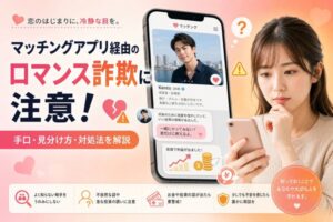 マッチングアプリ経由のロマンス詐欺に注意！手口・見分け方・対処法を解説