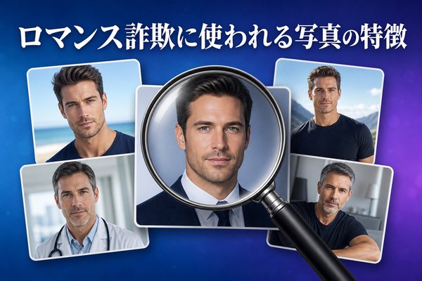 ロマンス詐欺に使われる写真の特徴