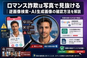 ロマンス詐欺は写真で見抜ける｜逆画像検索・AI生成画像の確認方法を解説