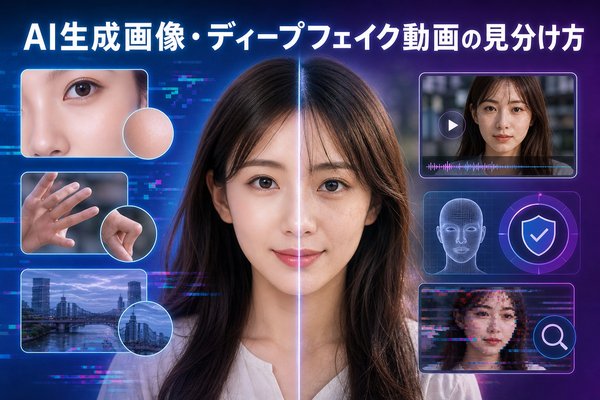 AI生成画像・ディープフェイク動画の見分け方