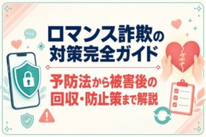 ロマンス詐欺の対策完全ガイド｜予防法から被害後の回収・防止策まで解説