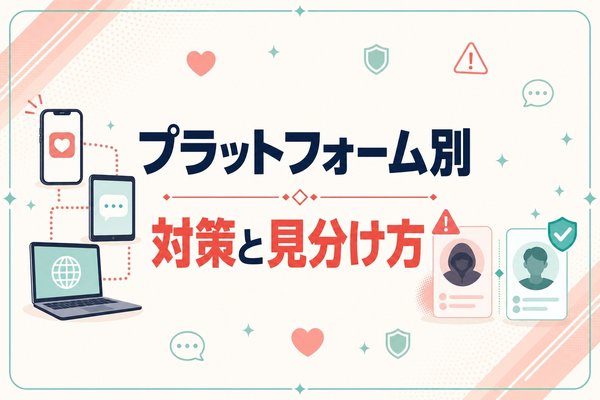 プラットフォーム別ロマンス詐欺の対策と見分け方