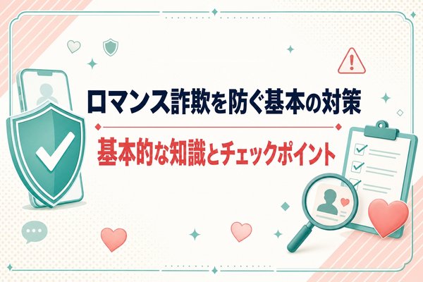 ロマンス詐欺を防ぐ基本の対策